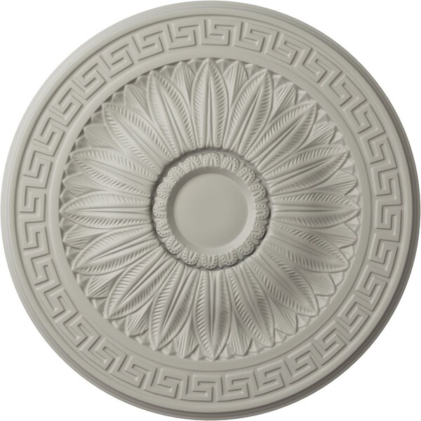 Ekena Millwork Randee Ceiling Medallion (Fits Canopies up to 3 7/8"), Hand-Painted Pot of Cream, 20"OD x 1 3/8"P CM20HAPCF - main
